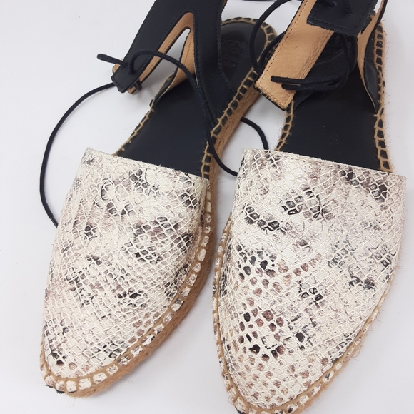 Andre Assous Shoes - Andre Assous Snakeskin Espadrilles Sandals 39